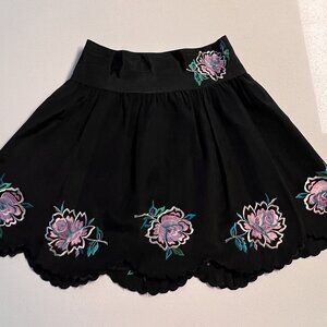 Nanette Lepore skirt - black with pastel accents